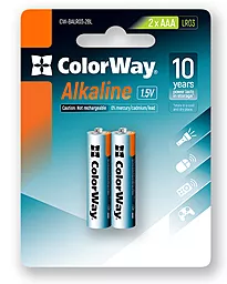 Батарейки ColorWay Alkaline Power AAA/LR03 2шт 1.5 V