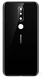 Задняя крышка корпуса Nokia 6.1 Plus / X6 2018 со стеклом камеры Original Black - фото Задняя крышка корпуса Nokia 6.1 Plus / X6 2018 со стеклом камеры Original Black