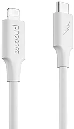 Кабель Proove Striped Silicone USB Type-C - Lightning 12w 2.4a 1м сable White - фото Кабель Proove Striped Silicone USB Type-C - Lightning 12w 2.4a 1м сable White
