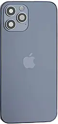 Задняя крышка корпуса Apple iPhone 12 Pro Max со стеклом камеры Pacific Blue - фото Задняя крышка корпуса Apple iPhone 12 Pro Max со стеклом камеры Pacific Blue