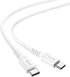 Кабель USB PD Hoco X62 Fortune 20V 5A 1.5M USB Type-C - Type-C Cable White - миниатюра 3