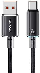 Кабель Usams U85 USB-A - Type-C 66w 6a 1.2м Huawei SCP cable Black (US-SJ658) - фото Кабель Usams U85 USB-A - Type-C 66w 6a 1.2м Huawei SCP cable Black (US-SJ658)