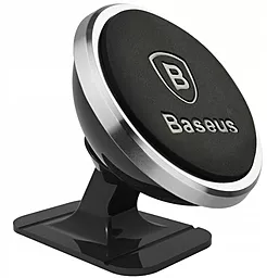 Держатель магнитный Baseus 360° Adjustable Magnetic Phone Mount Silver (SUCX140012) - фото Держатель магнитный Baseus 360° Adjustable Magnetic Phone Mount Silver (SUCX140012)
