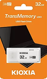 Флешка Kioxia TransMemory U301 32GB USB 3.2 (LU301W032GG4) White - миниатюра 3