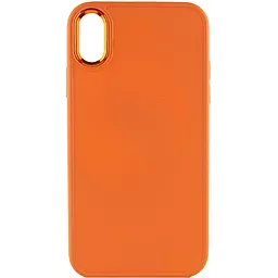 Чехол Epik TPU Bonbon Metal Style для Apple iPhone XR (6.1") Оранжевый / Papaya