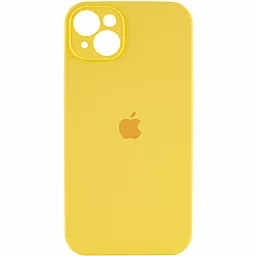 {"ru": "Чехол", "uk": "Чохол"} Silicone Case Full Camera для Apple iPhone 15 Sunny Yellow