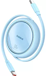 Кабель Baseus Free2Draw Mini Retractable USB Type-C - Type-C 100w 5a 1м PD cable Blue (P10364500311-00)