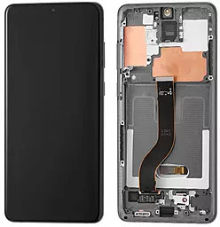 Дисплей Samsung Galaxy S20 Plus G985, S20 Plus 5G G986 з тачскріном і рамкою, original PRC, Grey