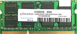 Оперативная память для ноутбука Exceleram SoDIMM DDR3 8GB 1333 MHz (E30804S)