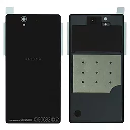 Задняя крышка корпуса Sony Xperia Z C6602 L36h / C6603 L36i / C6606 L36a со стеклом камеры Original Black - фото Задняя крышка корпуса Sony Xperia Z C6602 L36h / C6603 L36i / C6606 L36a со стеклом камеры Original Black