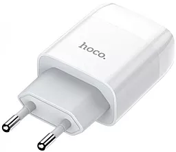 Мережевий зарядний пристрій Hoco C72A Glorious 2.1a home charger white