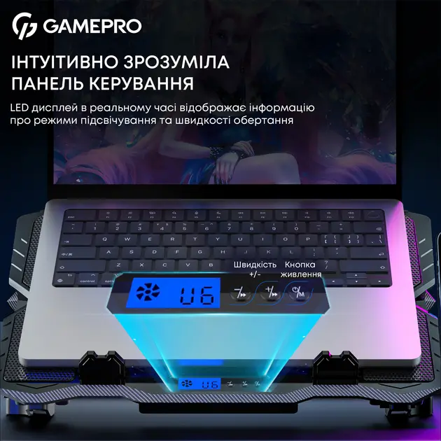 Подставка для ноутбука Gamepro CP560 Black - фото 6