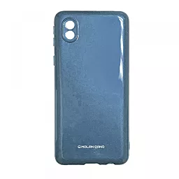 Чехол Molan Cano Glossy Jelly Samsung A013 Galaxy A01 Core Metallic Blue