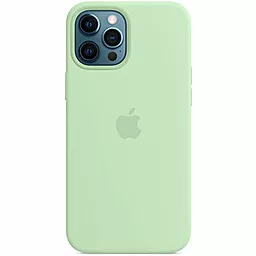 Чехол Apple Silicone Case Full with MagSafe and SplashScreen для Apple iPhone 12 Pro Max  Pistachio