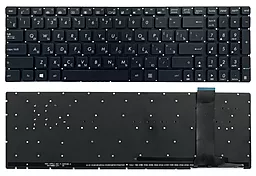 Клавіатура для ноутбуку Asus N56 N56V N76 N76V N550 N750 Q550 R501 R750 без рамки підсвітка WHITE