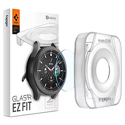 Защитное стекло Spigen для Galaxy Watch 4 Classic (46mm) EZ FiT GLAS.tR (2шт), (AGL04023)