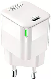Сетевое зарядное устройство XO CE06 30w PD GaN USB-C fast charger white - фото Сетевое зарядное устройство XO CE06 30w PD GaN USB-C fast charger white