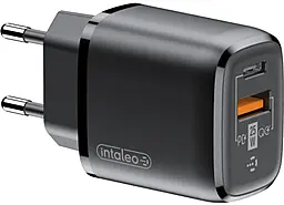 Сетевое зарядное устройство Intaleo TCGQPD252 25w PD USB-C/USB-A ports charger black (1283126623578) - фото Сетевое зарядное устройство Intaleo TCGQPD252 25w PD USB-C/USB-A ports charger black (1283126623578)