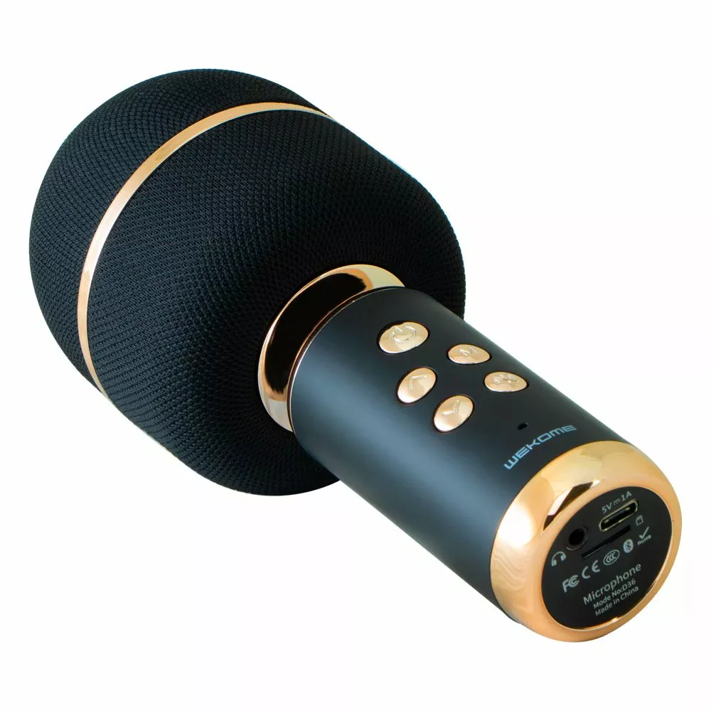 Мікрофон-колонка Remax Wecome D36 Black - фото 2