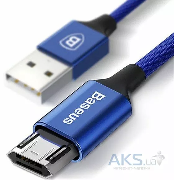 Кабель Baseus Yiven USB-A - micro USB 10w 1м cable Blue (CAMYW-A13) - фото 4