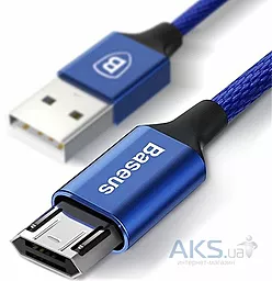 Кабель Baseus Yiven USB-A - micro USB 10w 1м cable Blue (CAMYW-A13) - миниатюра 4 Кабель Baseus Yiven USB-A - micro USB 10w 1м cable Blue (CAMYW-A13) - миниатюра 4