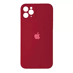 Чохол Silicone Case Full Camera Square для Apple iPhone 11 Pro Max Rose