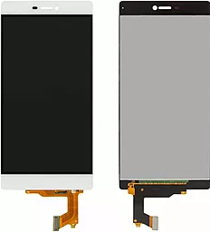 Дисплей Huawei P8 (GRA-UL00, GRA-L09, GRA-UL10, GRA-TL00) с тачскрином, оригинал, White - фото Дисплей Huawei P8 (GRA-UL00, GRA-L09, GRA-UL10, GRA-TL00) с тачскрином, оригинал, White