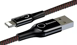 Кабель Baseus Intelligent Power-Off USB-A - Lightning 12w 2.4a 1м cable Black (CALCD-01) - миниатюра 2