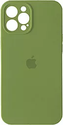 Чехол Silicone Case Full Camera for Apple IPhone 12 Pro Green
