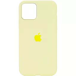 Чехол Silicone Case Full для Apple iPhone 12 Pro Max Mellow Yellow