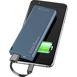 Повербанк CellularLine FreePower Slim 5000 Blue (FREEPSLIM5000B) - фото Повербанк CellularLine FreePower Slim 5000 Blue (FREEPSLIM5000B)