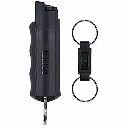 Перцовий балончик в формі брелока на ключі з кліпсою Sabre Red Key Case + Quick Release (HC-14-BK-OC) Чорний - мініатюра 2
