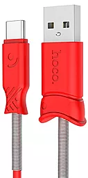 Кабель Hoco X24 Pisces Charged USB-A - Type-C 12w 2.4a 1м cable Red - фото Кабель Hoco X24 Pisces Charged USB-A - Type-C 12w 2.4a 1м cable Red
