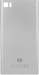 Задняя крышка корпуса Xiaomi Mi3 Silver - фото Задняя крышка корпуса Xiaomi Mi3 Silver
