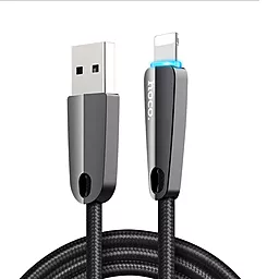Кабель Hoco U35 Space Shuttle Smart Power Off USB-A - Type-C 12w 2.4a 2м cable Black - фото Кабель Hoco U35 Space Shuttle Smart Power Off USB-A - Type-C 12w 2.4a 2м cable Black