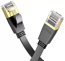 Патч-корд Hoco US07 General RJ-45 3м Cat. 6 чёрный - фото Патч-корд Hoco US07 General RJ-45 3м Cat. 6 чёрный