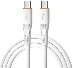 Кабель WUW X225 USB Type-C - Type-C cable 65w 3.25a 1м PD cable white - фото Кабель WUW X225 USB Type-C - Type-C cable 65w 3.25a 1м PD cable white