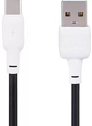 Кабель USB Gelius Gelius Full Silicon GP-UCN001C 18W 1.2M USB Type-C Cable Black/White