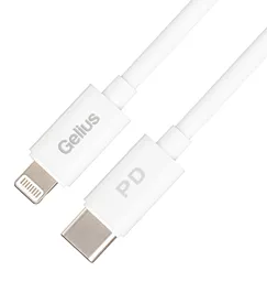Кабель USB PD Gelius Control 20W 2M USB Type-C - Lightning Cable White (GP-UC114)