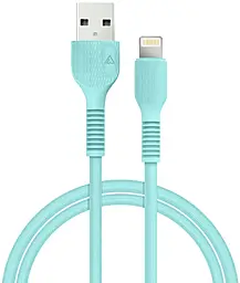 Кабель ACCLAB AL-CBCOLOR-L1мT USB-A - Lightning 12w 2.4a 1.2м cable Mint - фото Кабель ACCLAB AL-CBCOLOR-L1мT USB-A - Lightning 12w 2.4a 1.2м cable Mint