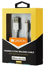 Кабель Canyon USB-A - Lightning 12w 2.4a 1м cable White (CNS-MFIC3PW) - миниатюра 4