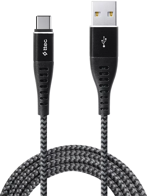 Кабель Ttec 2DKX02CS USB-A - Type-C 10w 1.5м cable Black - фото 1