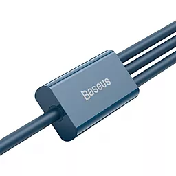 Кабель USB Baseus Superior 3.5A 1.5M 3-in-1 USB to Type-C/Lightning/micro USB Cable blue (CAMLTYS-03) - миниатюра 4