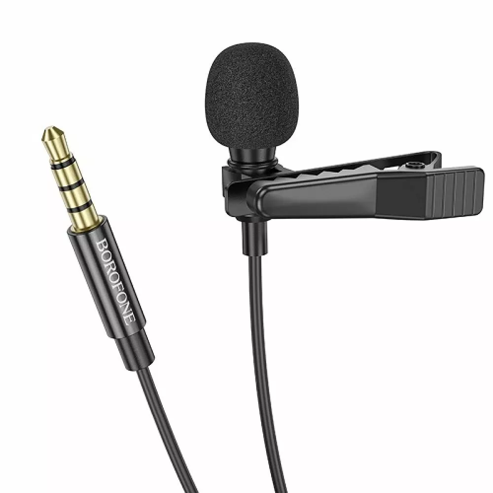Мікрофон Borofone BFK11 Jack 3.5 Black - фото 1