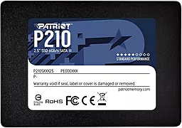 Накопичувач SSD Patriot P210 512 GB (P210S512G25) відкрита упаковка