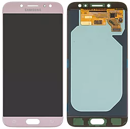 Дисплей Samsung Galaxy J7 J730 2017 з тачскріном, оригінал, Pink