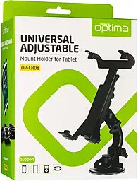 Тримач з автозатисканням Optima OP-CH08 Black - мініатюра 6 Тримач з автозатисканням Optima OP-CH08 Black - мініатюра 6