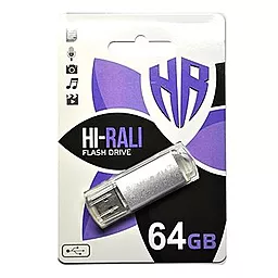 Флешка Hi-Rali Rocket 64GB USB 2.0 (HI-64GBVCSL) Silver