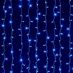 Светодиодная гирлянда ColorWay 300LED (CW-GW-300L33VWFBL) 3м, штора, 220V Blue - фото Светодиодная гирлянда ColorWay 300LED (CW-GW-300L33VWFBL) 3м, штора, 220V Blue