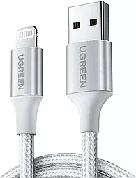 Кабель USB Ugreen US199 12W 2.4A 2M Lightning Cable Silver (60163)